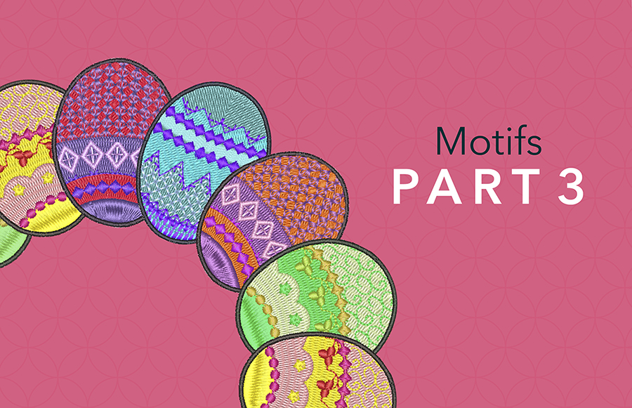 Motifs in Easter egg designs